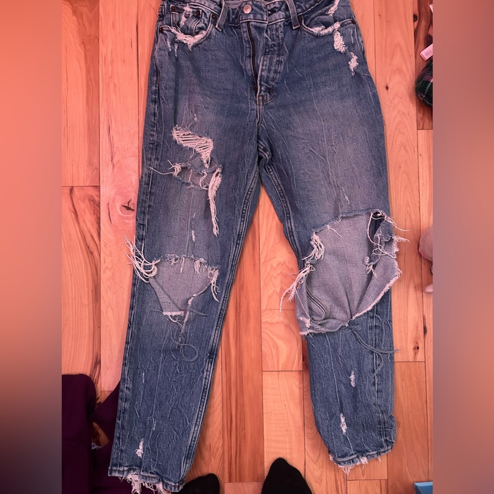 High rise mom jeans